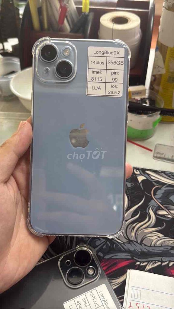 Apple iPhone 14 Plus 256GB Xám Đã sử dụng. Mua bán Điện thoại tại Quận Cầu Giấy Hà Nội được đăng bởi Long blue 9x hình 1