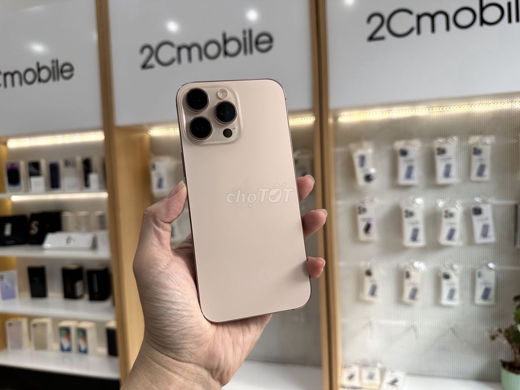 iPhone 16 Pro Max 512GB Vàng Chính Hãng Keng. Mua bán Điện thoại tại Quận Thanh Khê Đà Nẵng được đăng bởi 2C MOBILE hình 1