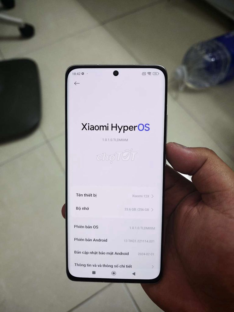Xiaomi 12X 8/256 Tím. Mua bán Điện thoại tại Quận Cầu Giấy Hà Nội được đăng bởi Lê Tiến Việt hình 1