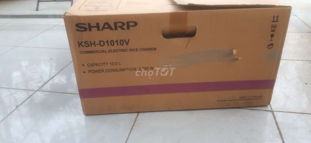 Nồi cơm điện SHARP KSH-D1010V. Mua bán Bếp, lò, đồ điện nhà bếp tại Huyện Tuy Phước Bình Định được đăng bởi Luận PS hình 1