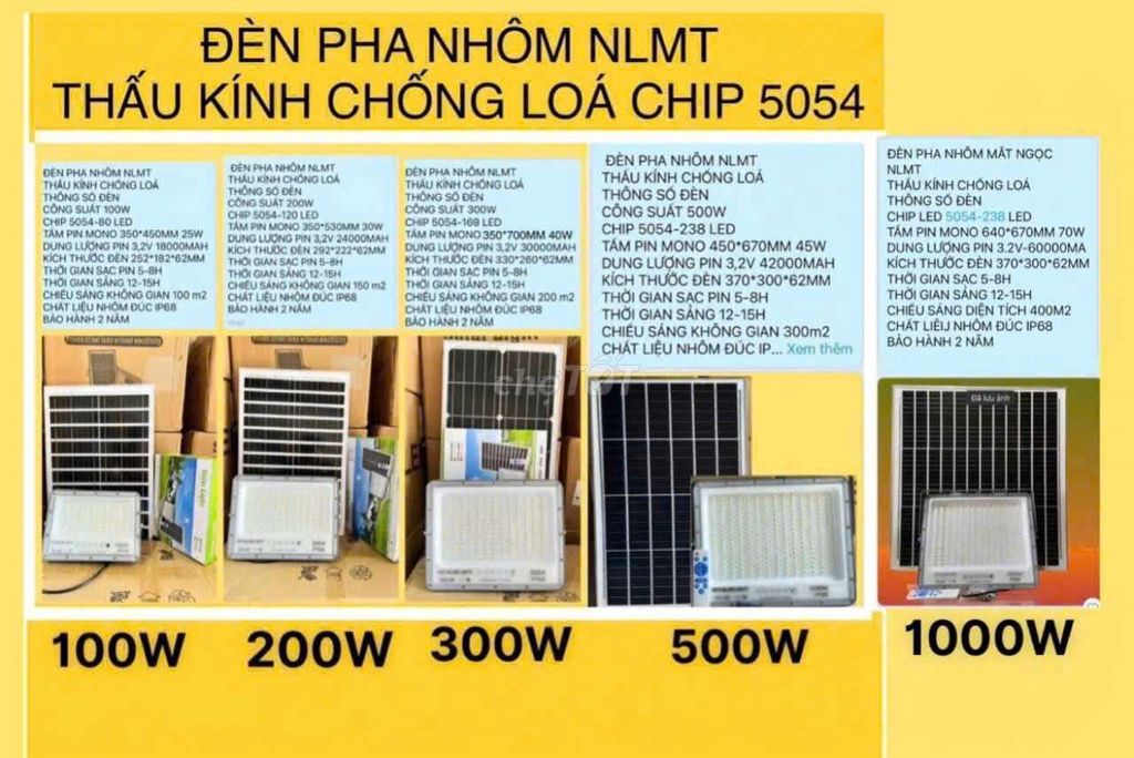 Đèn NLMT mắt ngọc 100w,200w,300w,500w,1000w. Mua bán Đèn tại Quận Ninh Kiều Cần Thơ được đăng bởi Thành Thịnh Hòa hình 1