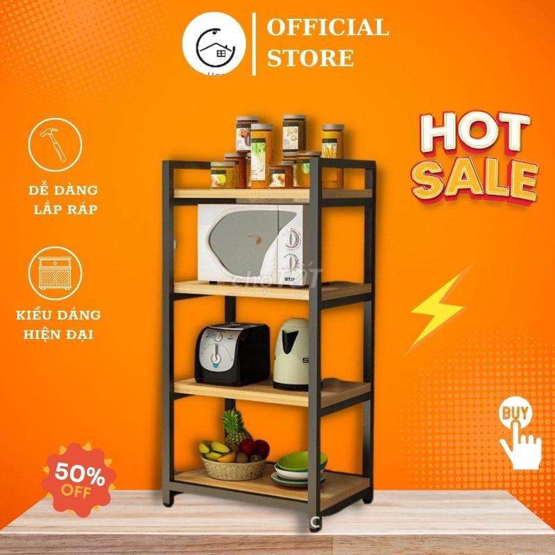Kệ đa năng 4 tầng gỗ MDF để lò vi sóng. Mua bán Tủ, kệ gia đình tại Quận Gò Vấp Tp Hồ Chí Minh được đăng bởi Blue Home Gia Dụng Giá Sỉ Toàn Quốc hình 1