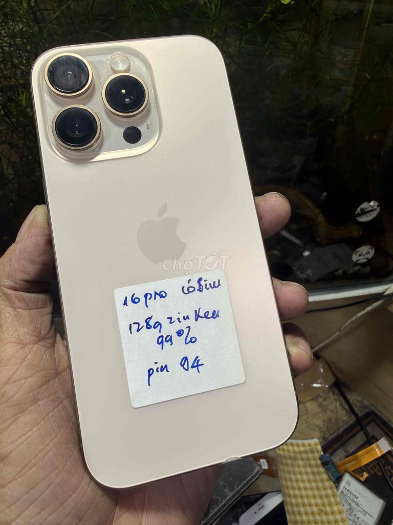 Apple iPhone 16 Pro 128GB Sa mạc 94%. Mua bán Điện thoại tại Quận Tân Phú Tp Hồ Chí Minh được đăng bởi gia phát hình 1