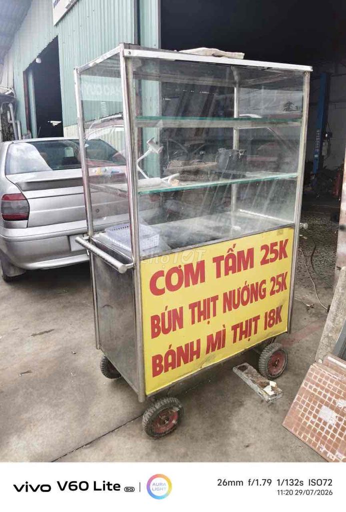 Xe bán hàng rong Inox Kính Bạc. Mua bán Đồ chuyên dụng, Giống nuôi trồng tại Quận Gò Vấp Tp Hồ Chí Minh được đăng bởi Duongthanhson hình 1