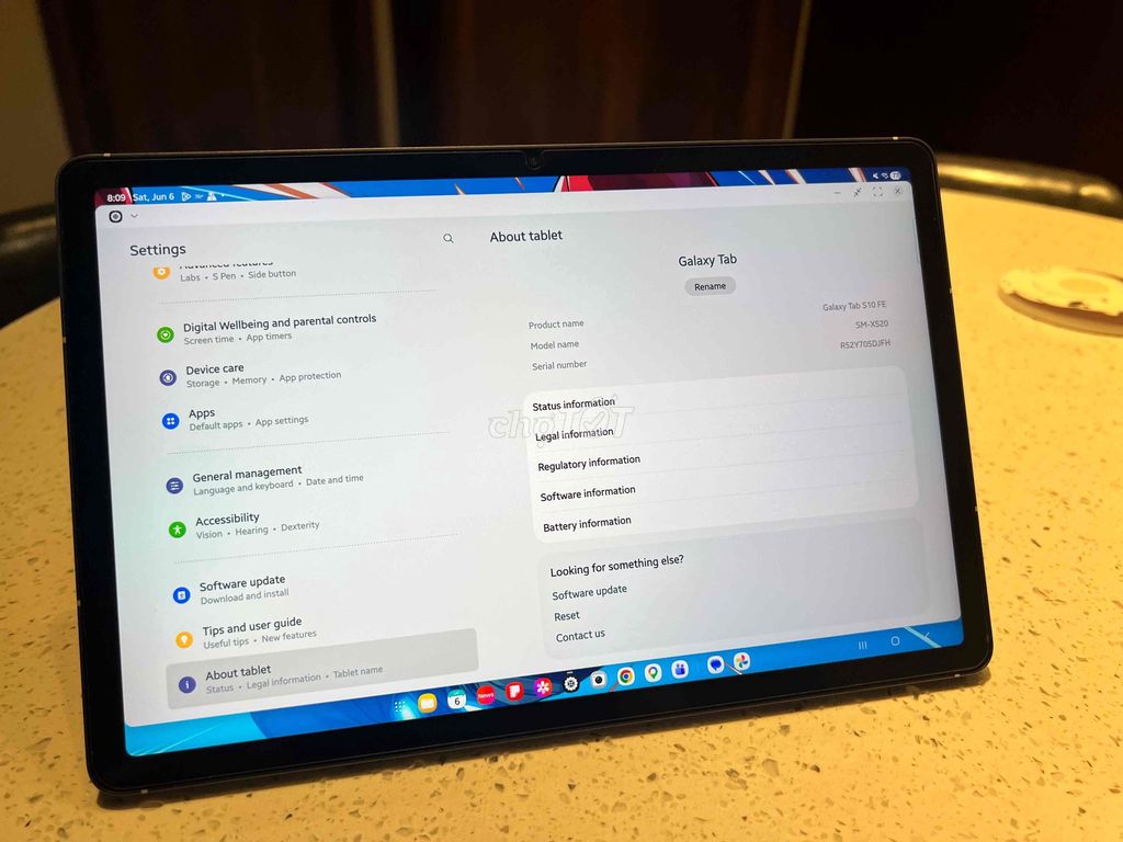 Samsung Galaxy Tab S10 FE 128Gb Xám. Mua bán Máy tính bảng tại Quận 7 Tp Hồ Chí Minh được đăng bởi Vinh Nguyên hình 1