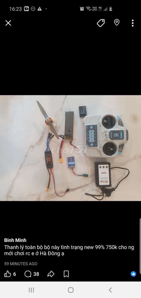 Bộ lắp ráp máy bay RC mới 99%. Mua bán Sở thích khác tại Quận Hà Đông Hà Nội được đăng bởi Chick Nig hình 1