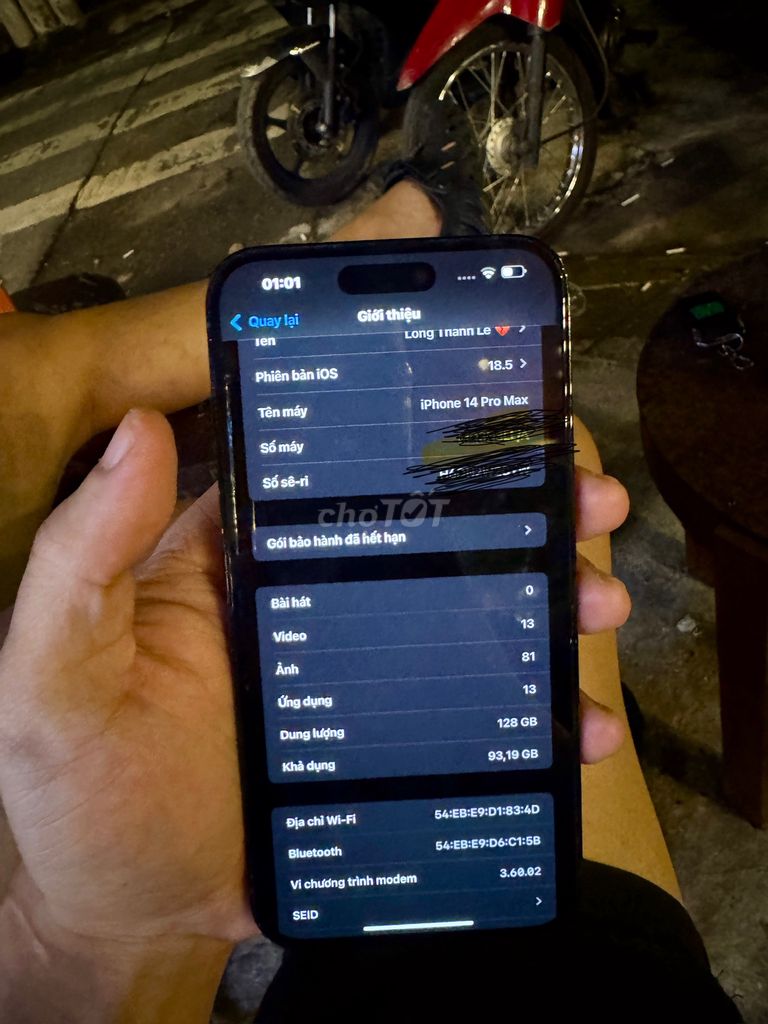 Cần bán iphone 14prm đen 128gb