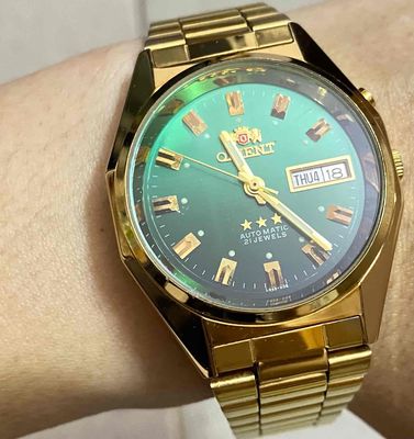 Automatic Orient Nam, Dòng 21 Jewels 3A Full Gold