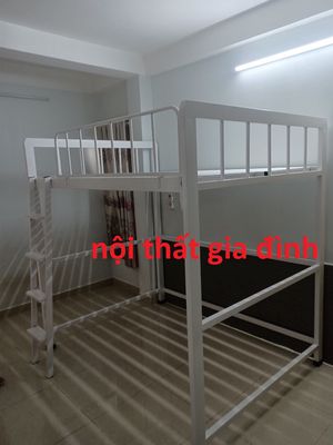 1 tầng trên cao - giường sắt hộp 4-8 bao bền-new