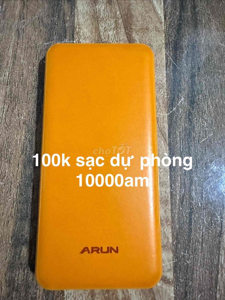 Sạc dự phòng ARUN 10000 mAh Cam. Mua bán Phụ kiện (Màn hình, Chuột...) tại Thành phố Thủ Dầu Một Bình Dương được đăng bởi Phong Lam hình 1