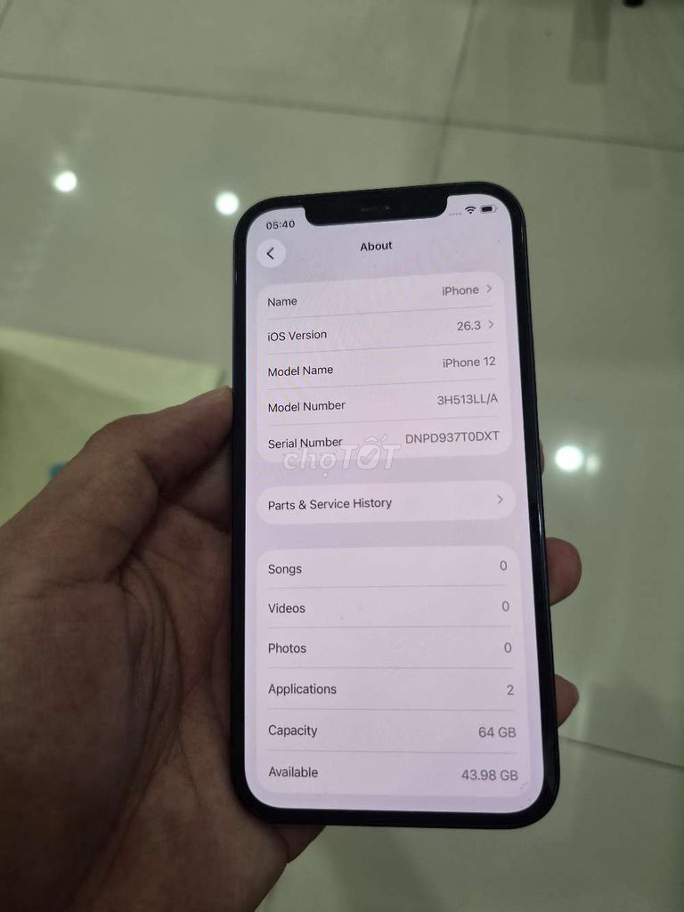 Apple iPhone 12 64GB Xanh Đã thay pin. Mua bán Điện thoại tại Quận Bắc Từ Liêm Hà Nội được đăng bởi Dũng hình 1