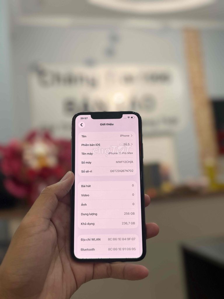 iPhone 11 Pro Max 256GB Xám nợ xấu trả 50%. Mua bán Điện thoại tại Thành phố Buôn Ma Thuột Đắk Lắk được đăng bởi 143 y ngông linh bán táo  hình 1