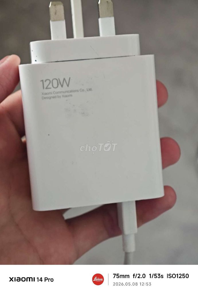 Sạc điện thoại Xiaomi 120W Trắng. Mua bán Phụ kiện (Màn hình, Chuột...) tại Thành phố Phú Quốc Kiên Giang được đăng bởi Hùng Trần hình 1