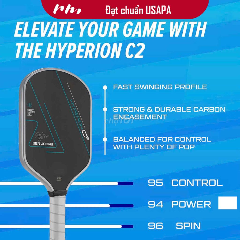 Vợt pickleball chuẩn USAPA, Hyperion C2