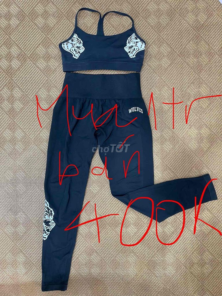 Đồ tập gym nữ Vải thun Đen Size M. Mua bán Đồ thể thao, Dã ngoại tại Quận 7 Tp Hồ Chí Minh được đăng bởi Nguyen T Tam hình 1