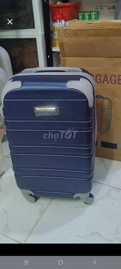 Vali Eddas EA101 Xanh Navy 20 inch Mới. Mua bán Túi xách tại Quận 7 Tp Hồ Chí Minh được đăng bởi Ngo Thi Phuong hình 1