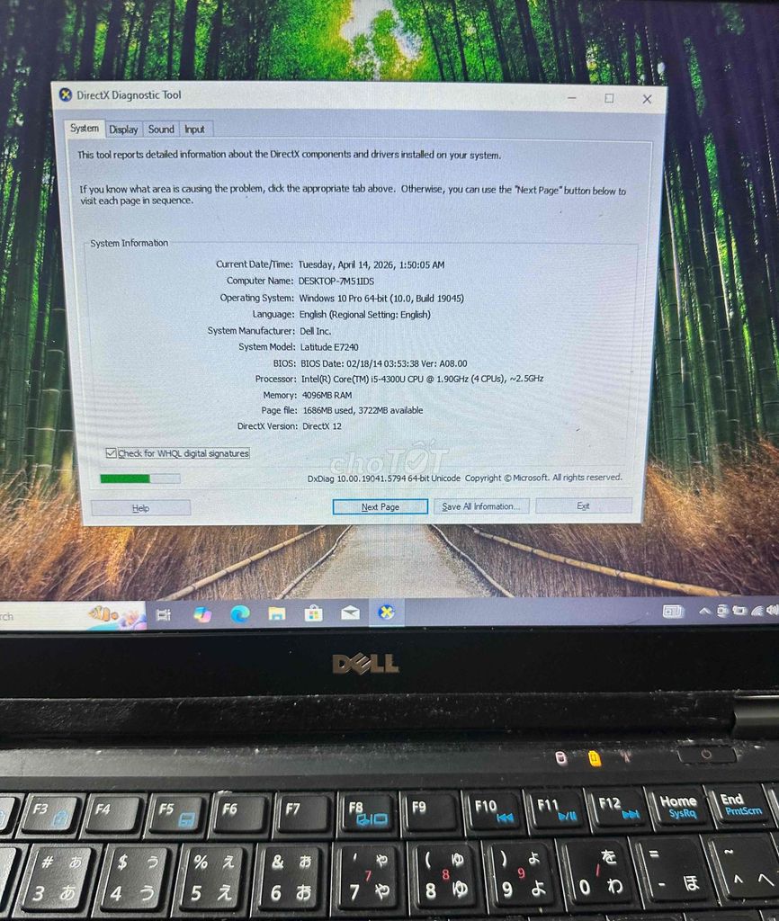 Dell Latitude E7240 i5-4300U 4GB SSD MSATA. Mua bán Laptop tại Quận 12 Tp Hồ Chí Minh được đăng bởi Hoàng hình 1