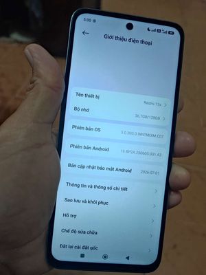 Redmi 13x chính hãng còn bảo hành 1 năm, 6/128gb