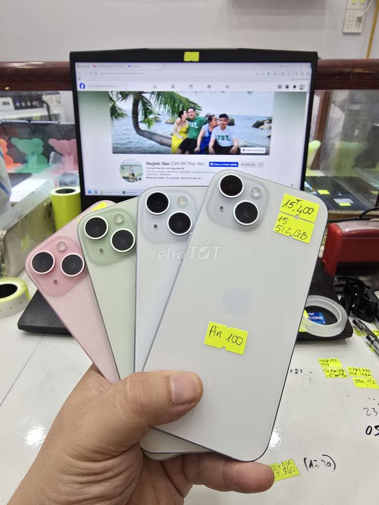 Iphone 15 128/256/512 - Bản Khay Sim. Mua bán Điện thoại tại Thành phố Long Xuyên An Giang được đăng bởi Facebook Cầm Đồ Thúy Vân hình 1