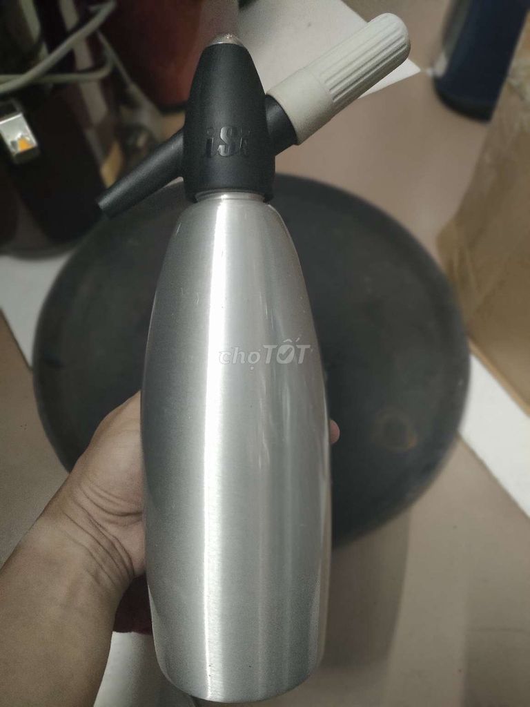 Bình soda ISI 1 Lít Kim loại Bạc. Mua bán Dụng cụ nhà bếp tại Quận Thanh Xuân Hà Nội được đăng bởi Hà Vi hình 1
