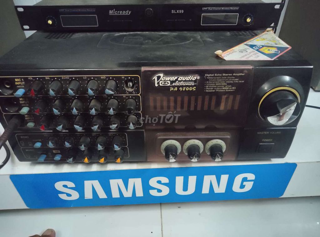 Amply karaoke Power Audio PA 9800S Đen. Mua bán Tivi, Âm thanh tại Thành phố Mỹ Tho Tiền Giang được đăng bởi Vo Thanh Long hình 1