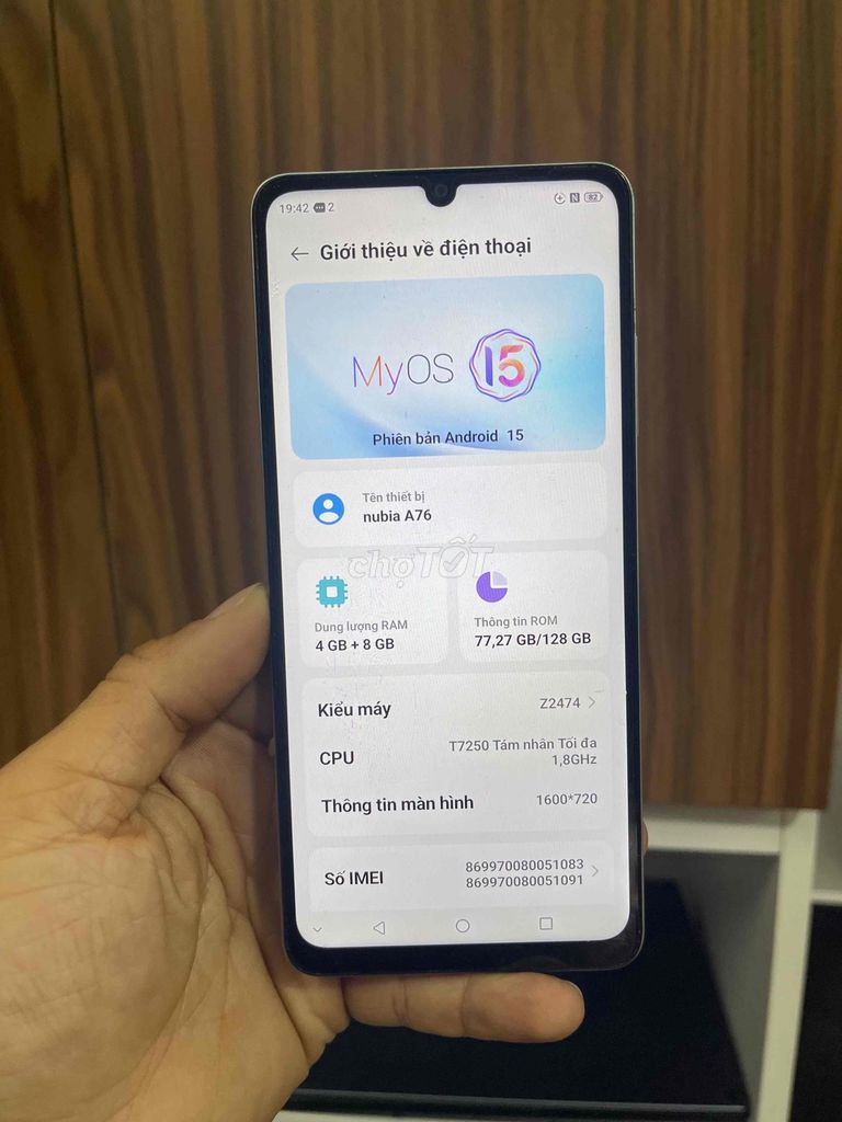Nubia A76 128GB Xám. Mua bán Điện thoại tại Quận Gò Vấp Tp Hồ Chí Minh được đăng bởi Duy Anh hình 1