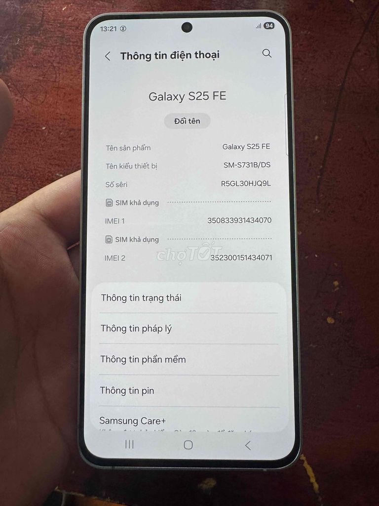 Samsung Galaxy S25 FE Xám Mới. Mua bán Điện thoại tại Thị Xã Buôn Hồ Đắk Lắk được đăng bởi Biin hình 1