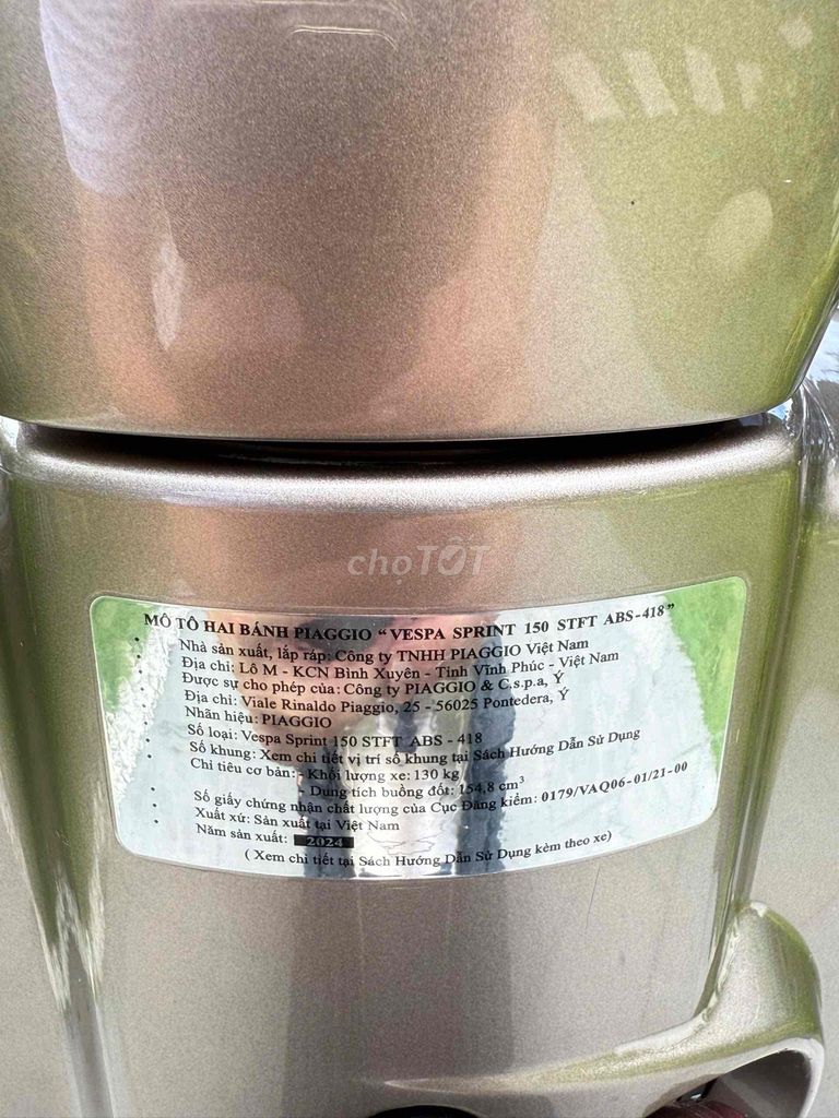 Vespa150 TFT 2024 Nâu Đồng siêu lướt 3400 km. Mua bán Xe máy tại Quận Cái Răng Cần Thơ được đăng bởi Cửa Hàng Xe Máy Quang Sang hình 2