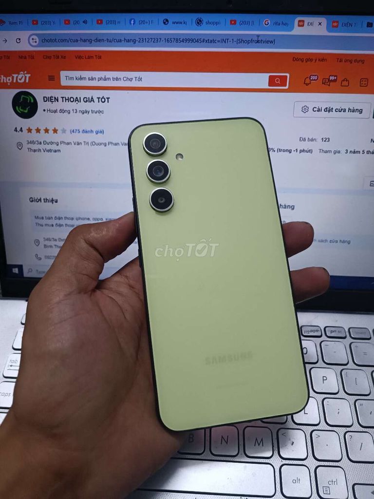 SAMSUNG A54 8GB.256GB PIN 5000 EXYNOS 1380. Mua bán Điện thoại tại Quận Bình Thạnh Tp Hồ Chí Minh được đăng bởi Dân Mobile hình 1