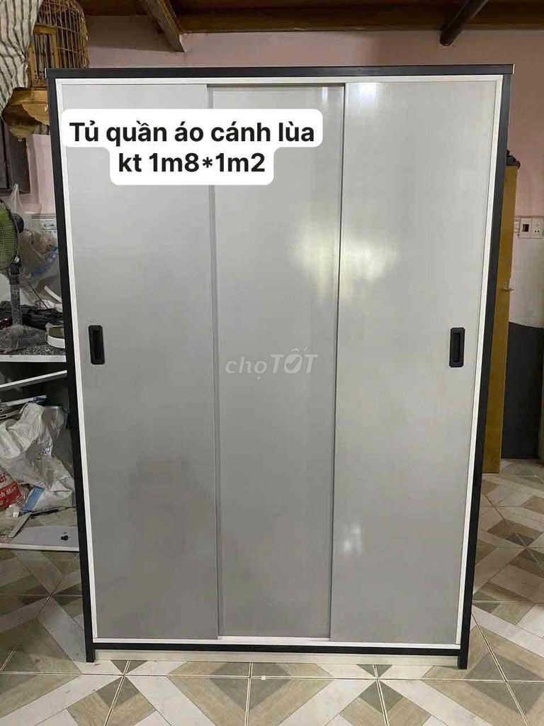 Tủ nhựa Đài Loan cánh lùa kt 1m8*1m2 #đủ màu