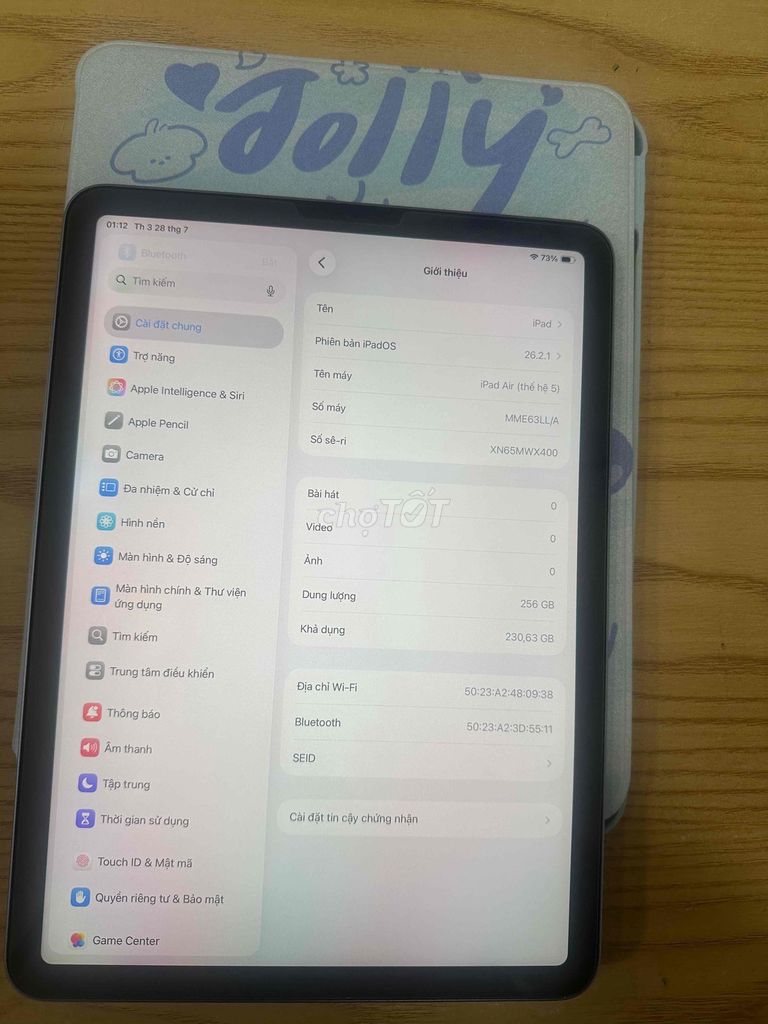 Apple iPad Air 5 M1 256GB Wifi zin pin 85. Mua bán Máy tính bảng tại Quận Nam Từ Liêm Hà Nội được đăng bởi Ngô Thị Yến hình 1