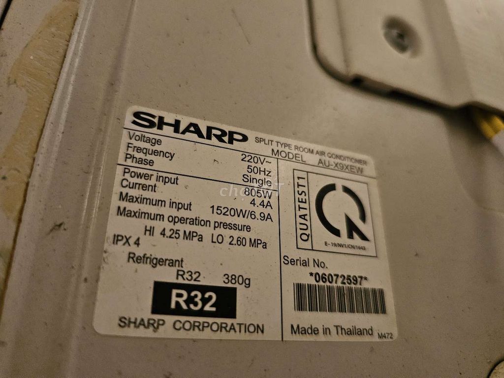 Máy lạnh Sharp AU-X9XEW 9000 BTU Thái Lan. Mua bán Máy lạnh, điều hoà tại Quận 5 Tp Hồ Chí Minh được đăng bởi Hai hình 1