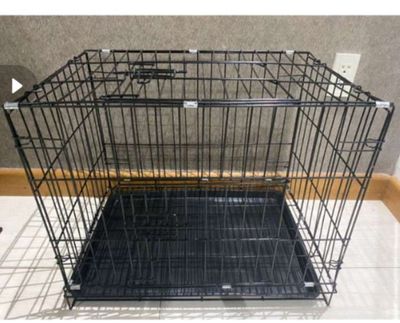 Lồng chuồng chó màu đen XL (70×60×50cm)