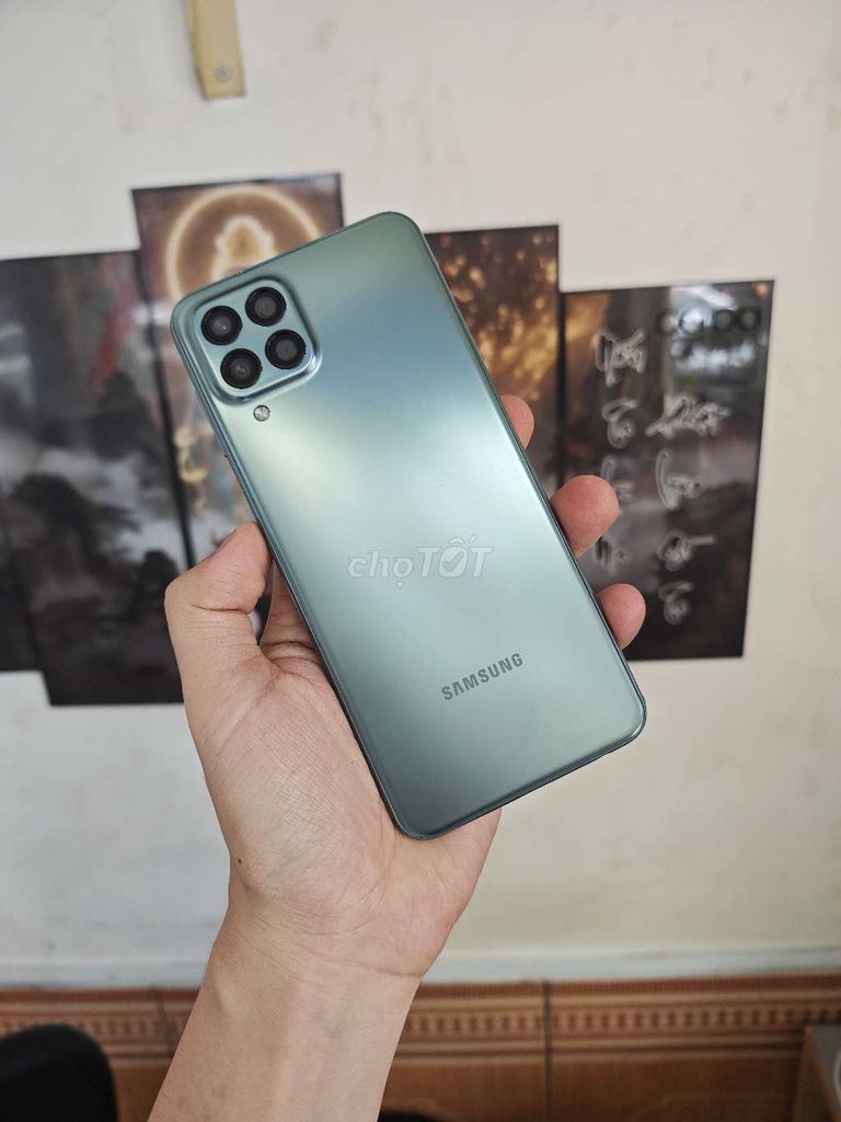 Samsung Galaxy M33 5G 128GB Xanh 6GB. Mua bán Điện thoại tại Quận Hải Châu Đà Nẵng được đăng bởi Tamnv hình 1