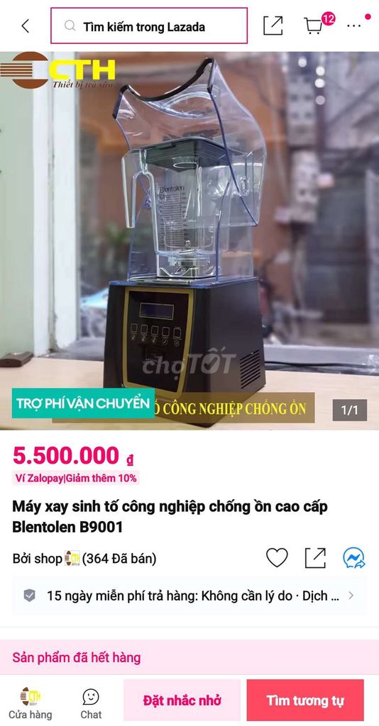 Máy xay sinh tố Blentolen B9001 Đen. Mua bán Bếp, lò, đồ điện nhà bếp tại Thành phố Huế Thừa Thiên Huế được đăng bởi Hùng Trương hình 1