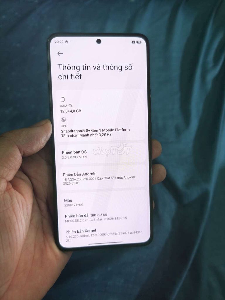 Xiaomi Mi 12T Pro 256GB Đen. Mua bán Điện thoại tại Quận Nam Từ Liêm Hà Nội được đăng bởi Hoàng Đông hình 1