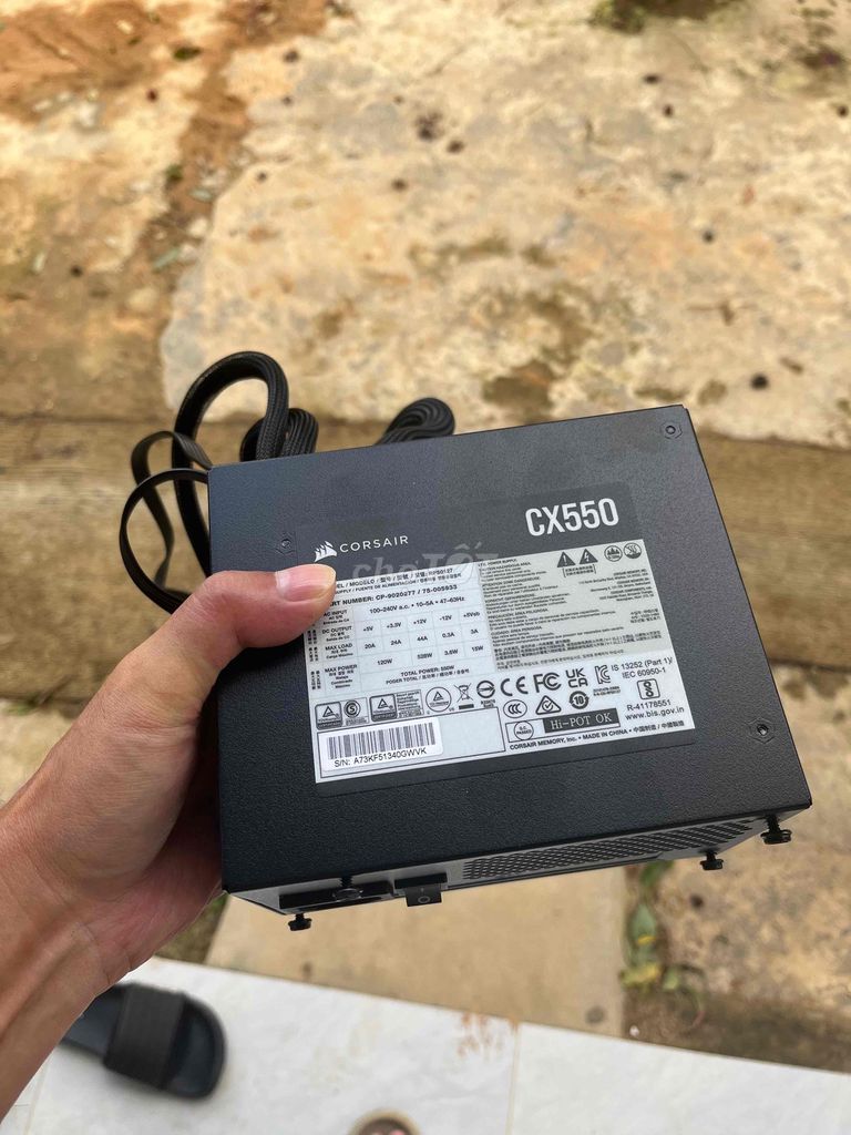Nguồn máy tính Corsair CX550 550W Đen. Mua bán Linh kiện (RAM, Card...) tại Thành phố Đà Lạt Lâm Đồng được đăng bởi Ngô Sơn hình 1