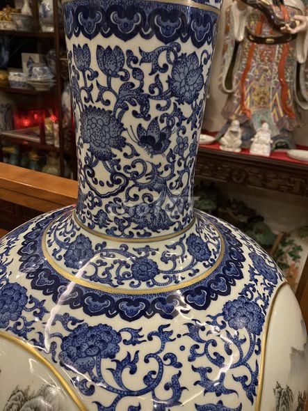 Bình gốm sứ Xanh trắng 55cm. Mua bán Đồ sưu tầm, đồ cổ tại Thành phố Hưng Yên Hưng Yên được đăng bởi Gốm sứ tuyển chọn AThắng hình 1