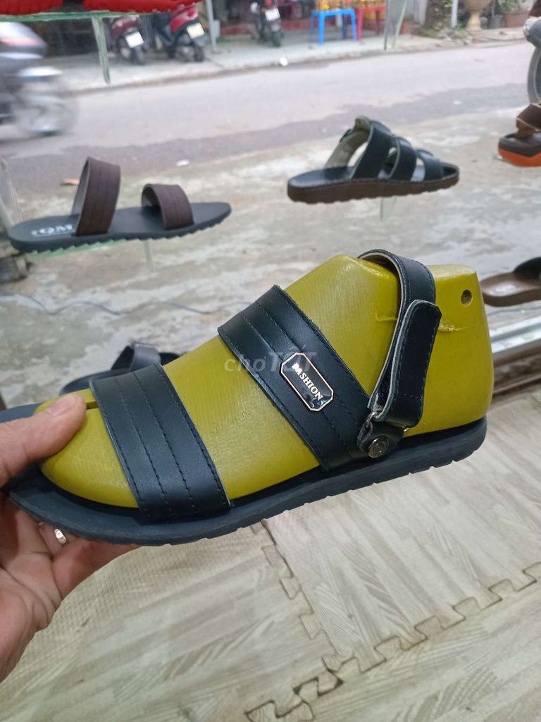 2 trong 1, VỪA sandal vừa dép, da bò, bảo hành 365