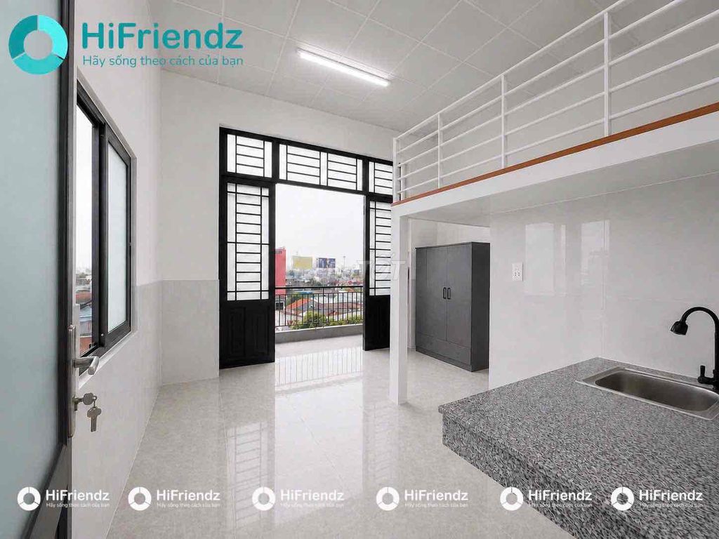 Khai Trương Toà Nhà Mới Xây 100% gác Lững Bancol Cửa sổ Siêu Thoáng