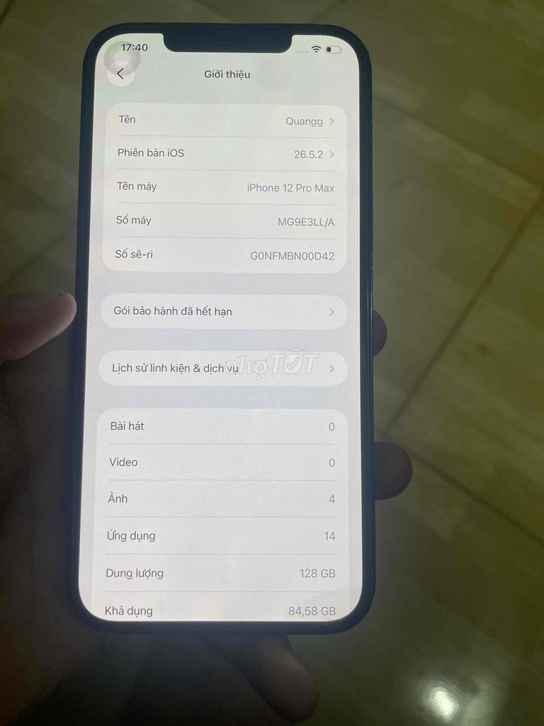 Apple iPhone 12 Pro Max 128GB Xanh. Mua bán Điện thoại tại Huyện Cư Jút Đắk Nông được đăng bởi nguyễn thành đạt hình 1