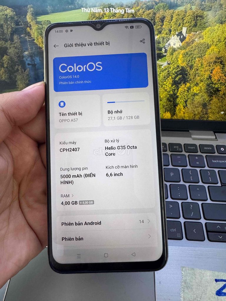 Oppo A57 4GB 128GB Vàng. Mua bán Điện thoại tại Quận 6 Tp Hồ Chí Minh được đăng bởi QUỐC THIÊN BÁN GÓP 0 ĐỒNG  hình 1