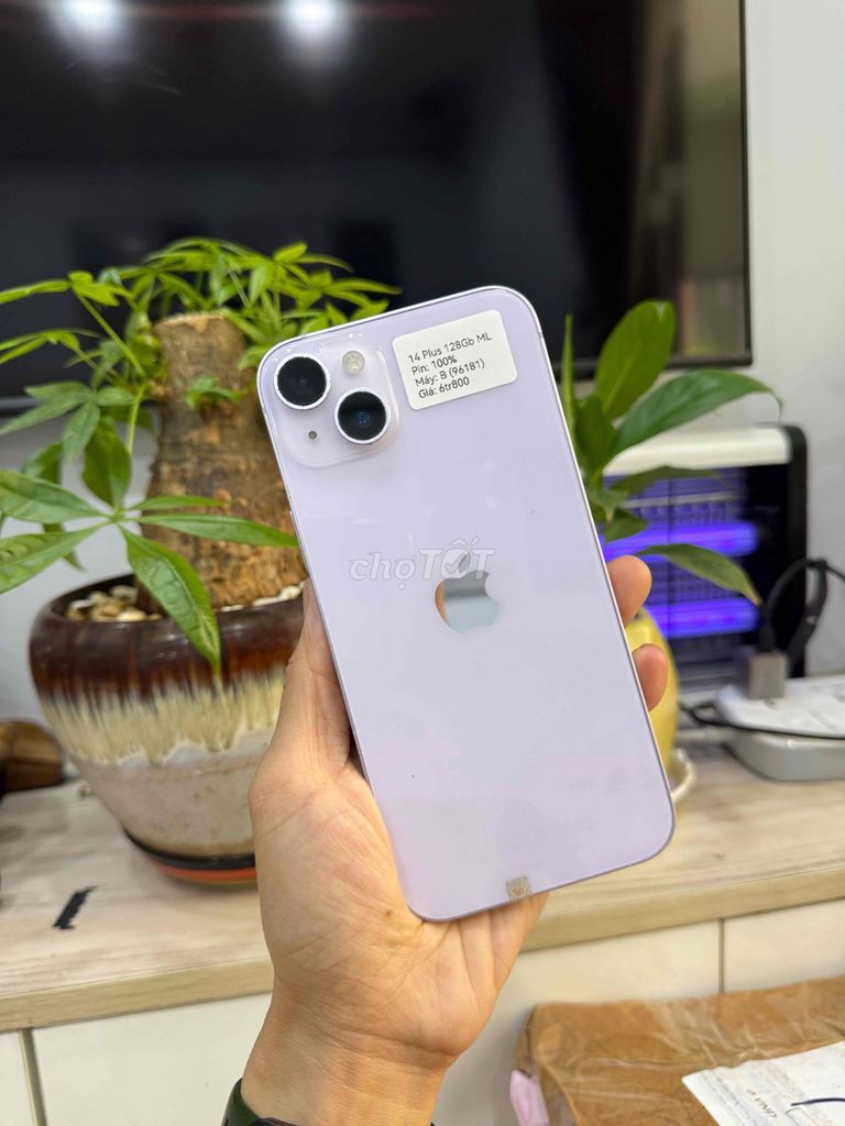iPhone 14 Plus 128GB Quốc tế Tím P100 Full Đẹp 98. Mua bán Điện thoại tại Huyện Hóc Môn Tp Hồ Chí Minh được đăng bởi Thu hình 1
