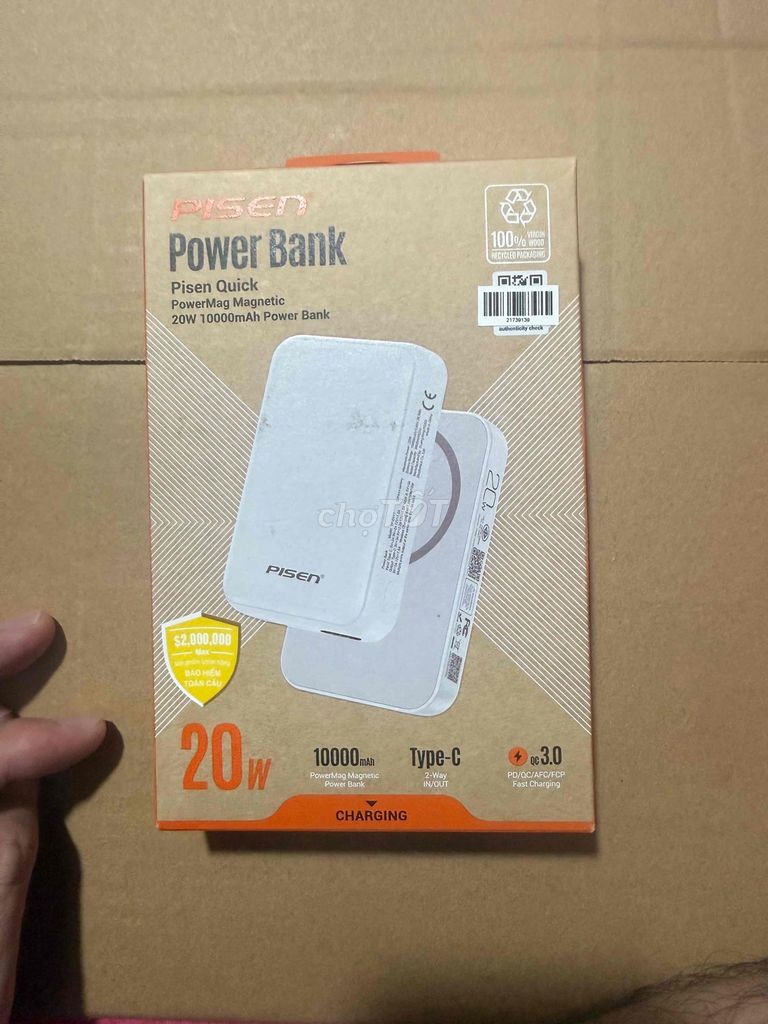 Sạc dự phòng Pisen PowerMag Magnetic. Mua bán Phụ kiện (Màn hình, Chuột...) tại Thành phố Cà Mau Cà Mau được đăng bởi Lap đông hình 1