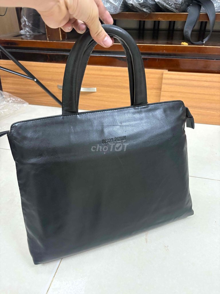 Túi xách công sở Bison Denim Da Đen. Mua bán Túi xách tại Huyện Đông Anh Hà Nội được đăng bởi Bill Brand hình 1