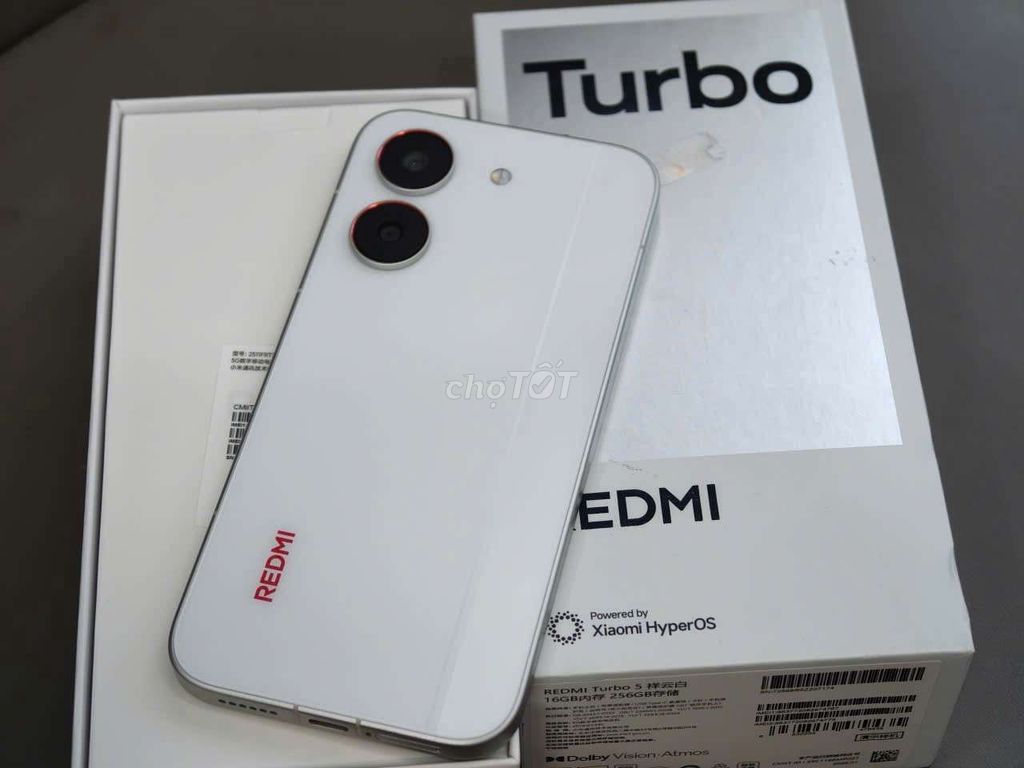 Xiaomi Redmi Turbo 5 16GB/256GB Trắng. Mua bán Điện thoại tại Quận Ninh Kiều Cần Thơ được đăng bởi Lê Khang hình 1