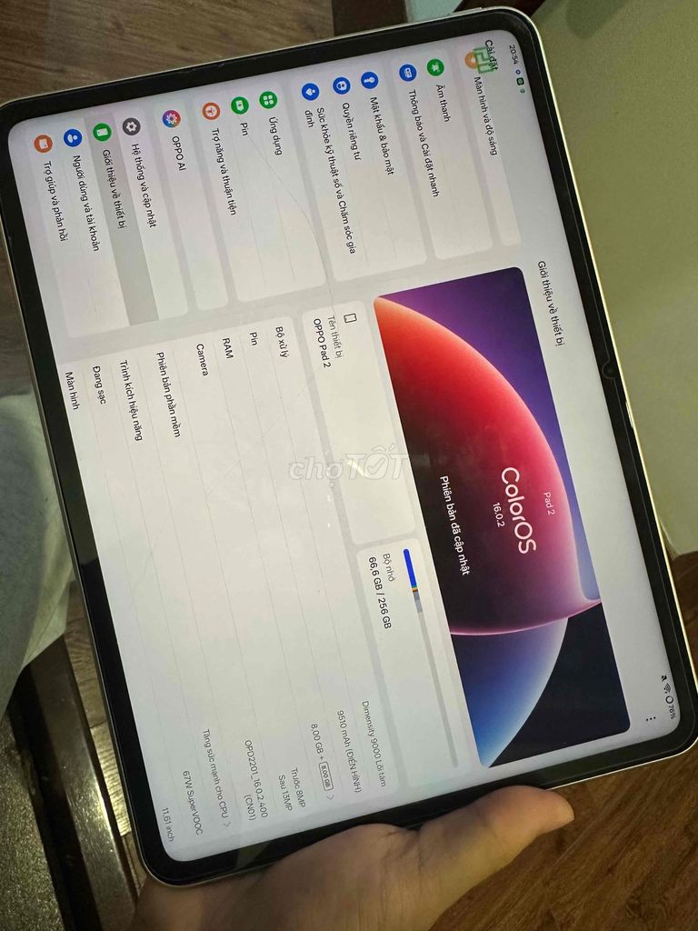 Oppo Pad 2 8GB/256GB Bạc. Mua bán Máy tính bảng tại Quận Hoàng Mai Hà Nội được đăng bởi Dũng hình 1