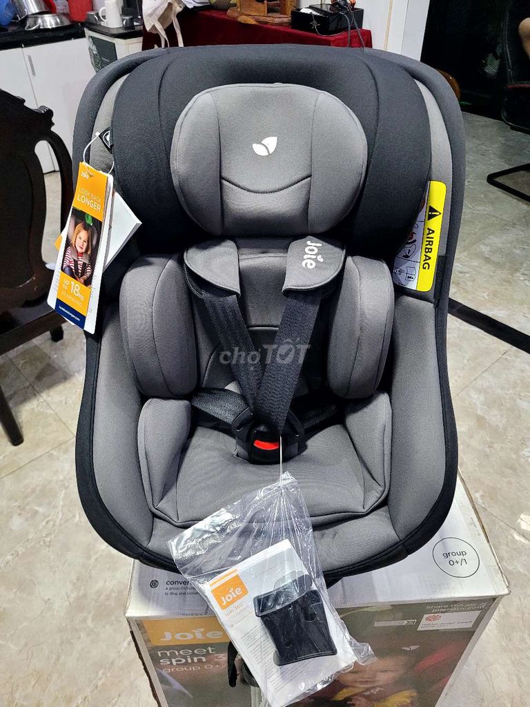 Ghế ngồi ô tô Joie Spin 360 Xám. Mua bán Mẹ và bé tại Thành phố Dĩ An Bình Dương được đăng bởi Đăng Quang hình 1