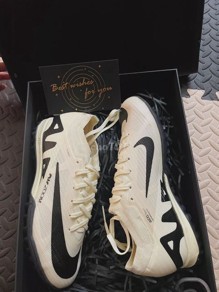 Giày bóng đá Nike Vapor 15 Elite Trắng kem. Mua bán Giày dép tại Quận Liên Chiểu Đà Nẵng được đăng bởi Bé Na hình 1