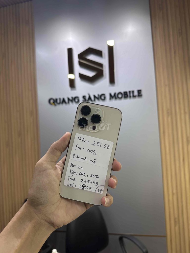 Apple iPhone 14 Pro 256GB Chấm mực pin 100%. Mua bán Điện thoại tại Quận 12 Tp Hồ Chí Minh được đăng bởi Sang Mobile hình 1